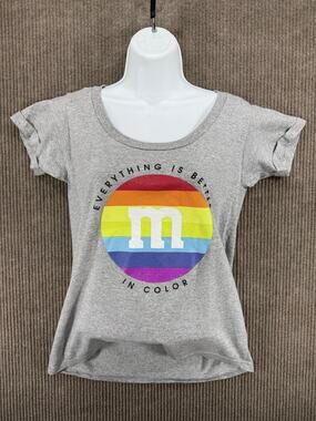M&M's Rainbow Everything Is Better In Color Tee S
